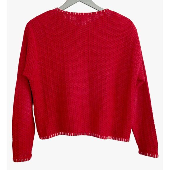 Vintage Susan Bristol Petites Cardigan Sweater 90's Hand Embroidered M - Picture 6 of 7